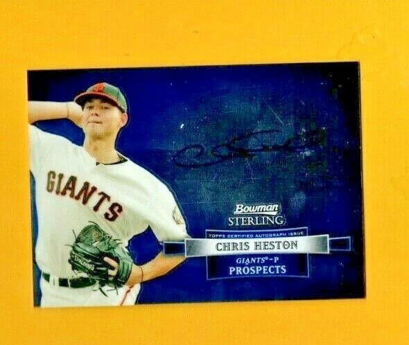 D16606  2012 Bowman Sterling Prospect Autographs #CHE Chris Heston GIANTS - Image 1 of 1