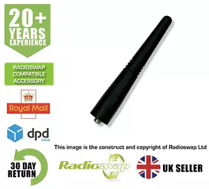 ANTENA UHF STUBBY SE ADAPTA MOTOROLA RADIO DE DOS VÍAS GP300 GP340 CP040 DP1400 ETC STUD - Imagen 1 de 5