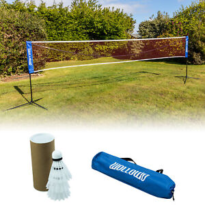 Wollowo 6m Foldable Portable Badminton Volleyball Net Frame Stand