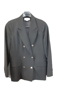 Jaqueta de lã Paradox Missy tamanho grande 12, forro de lã, peito duplo, empresarial - Imagem 1 de 4