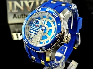 Invicta para hombre 48 mm edición limitada Reloj de cuarzo azul silicona Scuba Star Wars R2-D2 - Imagen 1 de 9