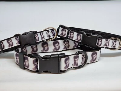 Dog Collar and matching lead set 10" - 14" neck size. 'The King' - Image 1 of 4