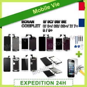 VITRE TACTILE + ECRAN LCD RETINA COMPLET IPHONE 5/5C/5S/SE/6/6+/6S/6S+/7/7+/8/8+ - Zdjęcie 1 z 25
