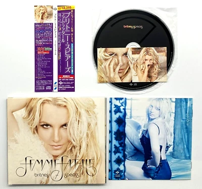 Britney Spears CD "Femme Fatale" Glitter Sticker Bonus Track Paper Slv.Japan OBI - Image 1 of 4