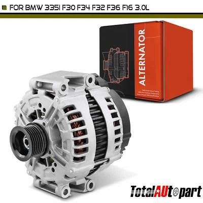 Alternator for BMW 335i 435i 535i 640i 740i 210A 12V CW 8-Groove Clutch Pulley - Image 1 of 4