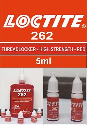 Loctite 262 High Strength ThreadLocker Red Metal Bolt Screw Retainer - 5ml • 4.95£