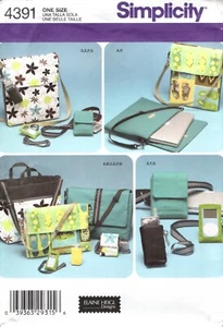 Bolsos Bolsos Estuches Simplicidad Costura Patrón 4391, Diseños Elaine Heigl SIN CORTAR - Imagen 1 de 2