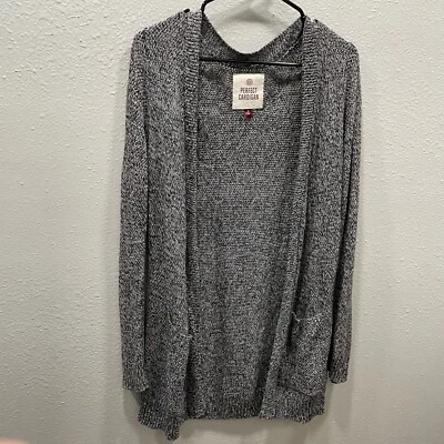 Cárdigan So Perfect Espiga Crochet Frente Abierto Manga Larga Algodón Lino Talla M Foto 1 de 4