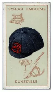 Black Cat Cigarettes School Emblems card Dunstable #17 of 50 - Imagen 1 de 2
