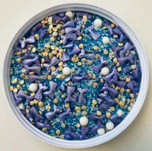 Mermaid Sugar Confetti Edible Party Sprinkles Quins - You Pick The Amount - Picture 1 of 1
