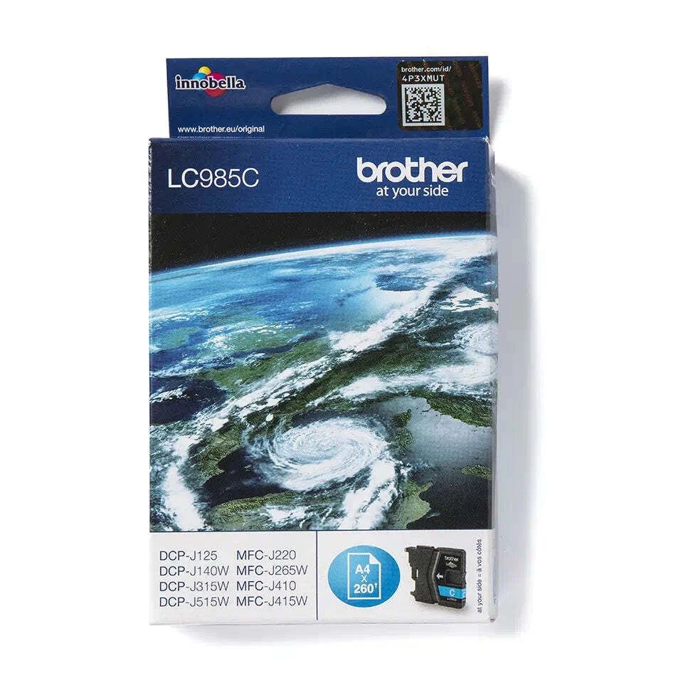 Brother LC985C cartouche d'encre Cyan authentique (TVA incluse) - Photo 1/1