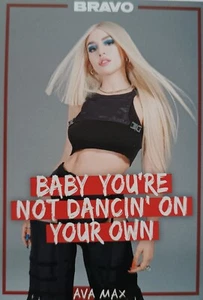 AVA MAX - Star Trading Card 10x7cm - Clipings Fan Colección Tarjeta BRAVO Magazine - Imagen 1 de 1