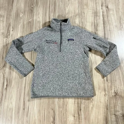 Patagonia Womens Better Sweater 1/4 Zip Pullover Keck USC Gray M - Image 1 of 4