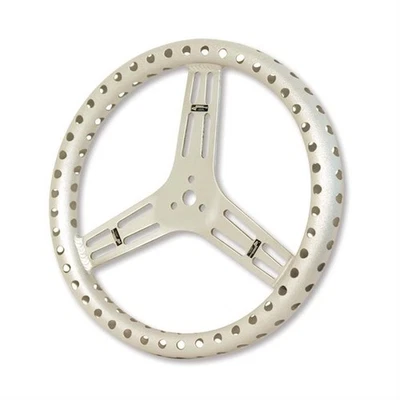 Volante de aluminio Longacre® 52-56866 15 pulgadas, perforado, plano Foto 1 de 4