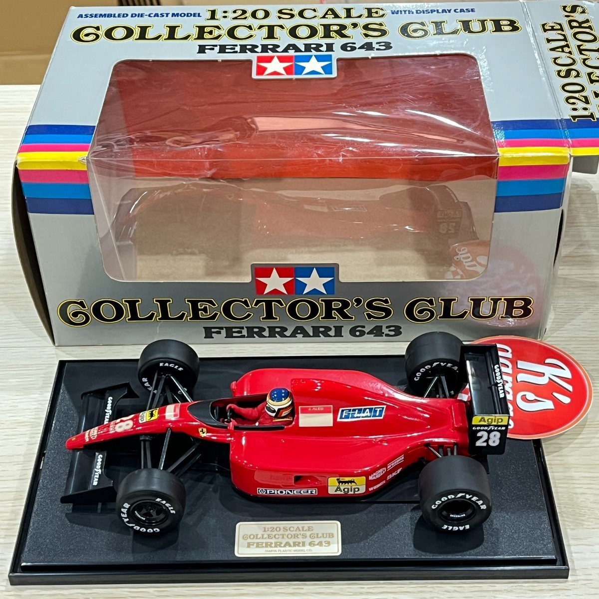 フェラーリ　1:20 SCALE COLLECTORS CLUB Tamiya 1/20 Collector's Club Ferrari 643 Diecast model with case