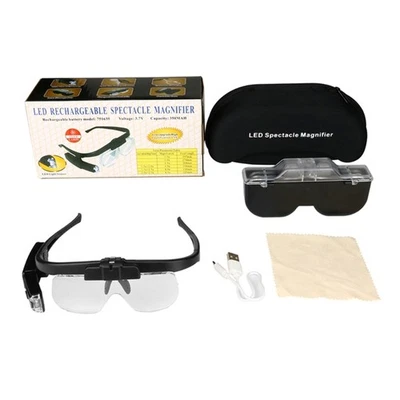 Clip-On Magnifying Glasses Magnifier Lens 1.5X 2X 2.5X Magnification - Image 1 of 4