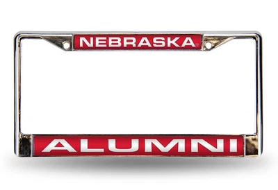 Nebraska Cornhuskers Alumni Chrome Metal Laser Cut License Plate Frame - Image 1 of 4