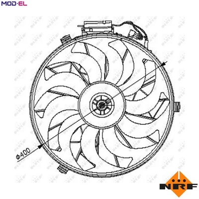 FAN ENGINE COOLING 47028 FOR M41 D17 1.7L M40/M43B18 1.8L 4cyl M51 D25 2.5L 8cyl - Image 1 of 4