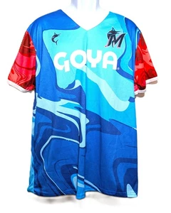 Miami Marlins Goya Promo Jersey #10 XL Color Splash Pattern Baseball Shirt  - Bild 1 von 9
