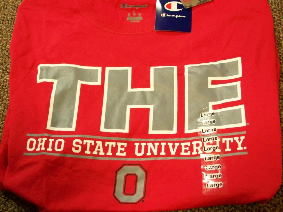 Camiseta Champion THE Ohio State University Buckeyes (roja, talla L) - ¡NUEVA! L@@K! Foto 1 de 1