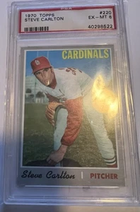 1970 Topps Steve Carlton #220 Graded PSA 6 Fresh - Picture 1 of 2