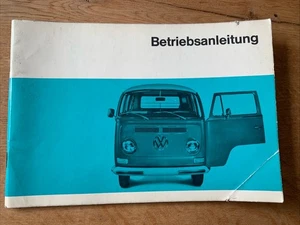 Betriebsanleitung Anleitung Heft VW T2 Transporter 08/1969 - Bild 1 von 6