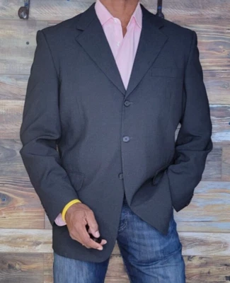 Pierre Cardin 100% Ultra Cool Wool Black Blazer Sport Jacket Size 42R - Image 1 of 4