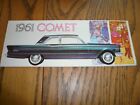 1961 Mercury Comet Sales Brochure - Vintage - Foldout Style