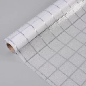Small Grid No Glue Static Decorative Privacy Window Films for Glass 17.7"x78.7" - Picture 1 of 8