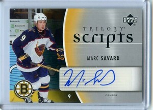  2006-07 Upper Deck Trilogy Scripts #TS-MS Marc Savard