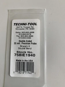Techni-Pro 758IE1940 Sonde Double Extrémité Droite/Double Coude SS Embout - Neuf - Photo 1/3