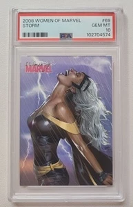 2008 Women Of Marvel #69 Storm PSA 10 Gem Mint - Picture 1 of 2