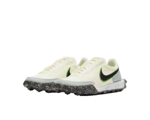 Nike Waffle Racer Crater 'Pale Ivory Electric Green CT1983-102 Women’s Size 7.5 - Picture 1 of 7
