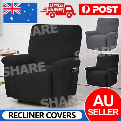 Stretch Recliner Cover 1-Piece Thick Soft Jacquard Recliner Chair Slip Cover - image 1 of 4