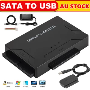 IDE SATA to USB 3.0 Converter Hard Drive Adapter Converter 2.5" 3.5" SSD HDD Kit - Picture 1 of 12