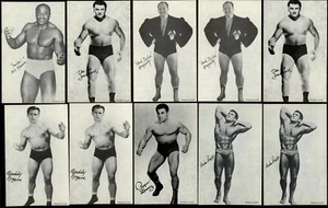 1964 Exhibits lote de boxeo (10) NMT-MT Buddy Rogers, Haggerty, Pepper Gomez - Imagen 1 de 2