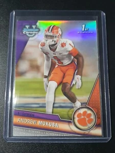 Andrew Mukuba - Bowman University 2023 - Clemson Tigers - 1st Bowman - Refractor - Picture 1 of 2
