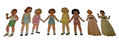 Lot Of 8 VTG Children's Cut Outs Foto 1 de 3