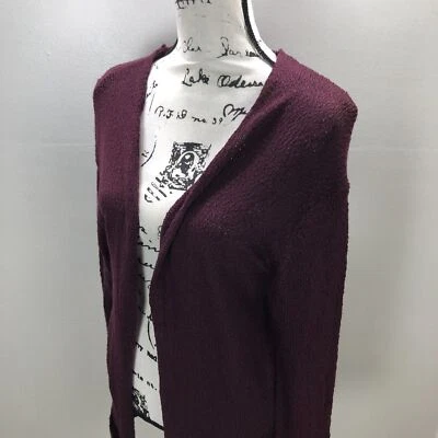 Cardigã feminino GARAGE estilo aberto manga longa marrom suéter envoltório tamanho M-G - Imagem 1 de 4