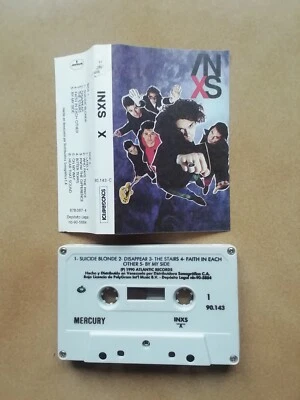 INXS X RARA MC CASSETTE TAPE VENEZUELA 1990 MERCURY/ATLANTIC SONOGRAFICA 90143 - Immagine 1 di 2