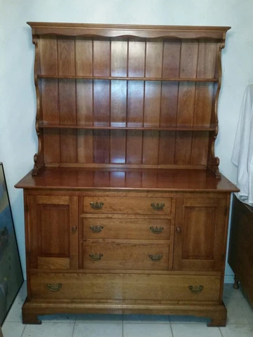 Leopold STICKLEY Sideboard & Open China Rack 1952 Cherry Valley Collection Cover