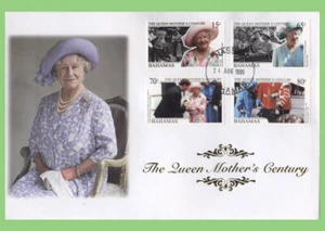 Bahamas 1999 Queen Mother's Century set First Day Cover - Picture 1 of 1