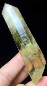 Large 69g RARE Natural yellow Tibet Himalayan citrine Lemurian Crystal Point - Picture 1 of 3