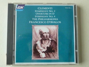 Clementi Overture Symphony No 2 & 4 in D D'Avalos and Philharmonia Orchestra CD - Imagen 1 de 1