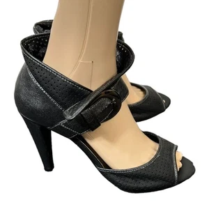N by Nicole Miller Womens High Heels Peep Toe Stiletto Pumps Black Size 7.5 - Picture 1 of 17
