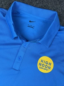 Nike Polo Uomo XL Mezzogiorno Alto Blu Seltzer Pubblicità Dipendente  - Foto 1 di 8