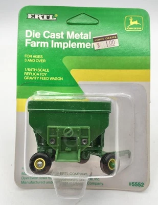 ERTL John Deere Gravity Feed Wagon Die-cast  1/64 New in Box, Serial Number - Image 1 of 3
