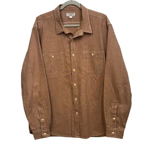 Wallace & Barnes Herren XL Braun Baumwolle Langarm Hemd Knopfleiste - Bild 1 von 9