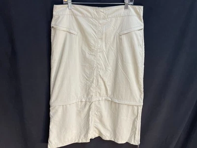 Falda convertible Royal Robbins para mujer talla 14 cremallera beige Foto 1 de 4