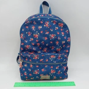 Cath Kidston Blue Floral Backpack Top Handle Zipper Size 28x38x13 cm - Picture 1 of 20
